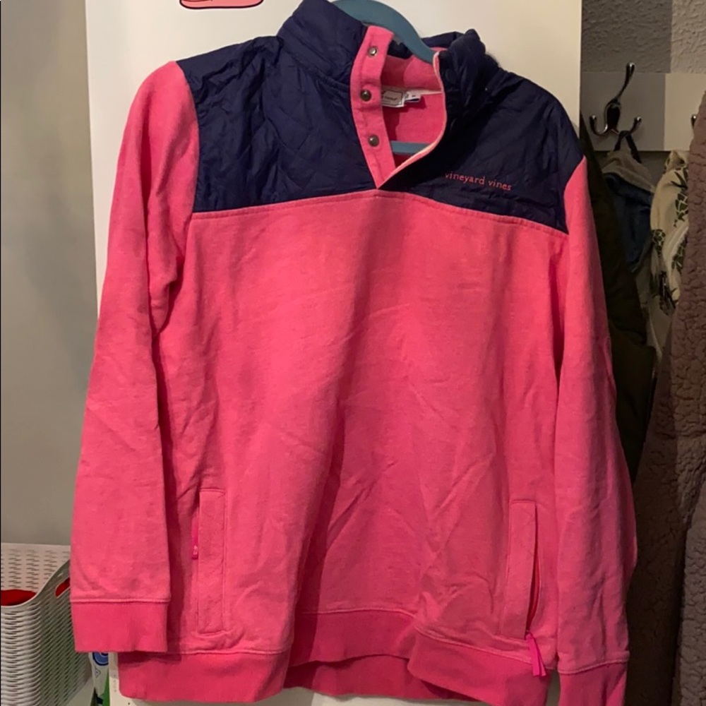 Vineyard Vines Long Sleeve Button Quarterzip
